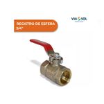 REGISTRO DE ESFERA VÁLVULA 3/4 LATÃO PASSAGEM ALAVANCA