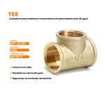  TEE LATÃO 3/4 - (22mm) ViaPress 