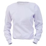 Blusa Moletom Masculina Lisa Fechada Branco