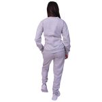Blusa Moletom Plus Size Lisa Fechada Cinza