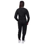 Conjunto Moletom Plus Size Liso Fechado Preto