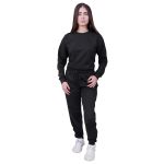 Conjunto Moletom Plus Size Liso Fechado Preto