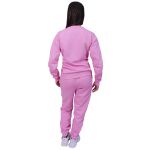 Conjunto Moletom Plus Size Liso Fechado Rosa