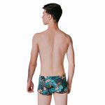 Sunga Boxer Adulta Estampada com Regulagem Azul Marinho 