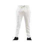 Conjunto Moletom Com Zíper Masculino Plus Size Branco