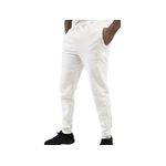 Conjunto Moletom Com Zíper Masculino Plus Size Branco