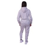 Kit Blusa de Frio Feminina + Calça Moletom Forrada Cinza