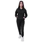 Kit Blusa de Frio Feminina + Calça Moletom Forrada Preta