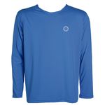 Camisa Térmica Plus Size Proteção Solar UV50 Azul Piscina