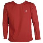 Camisa Térmica Infantil Proteção Solar UV50 Vermelha