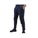 Conjunto Moletom Com Zíper Masculino Plus Size Azul Marinho