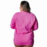 Camisa Térmica Plus Size Proteção Solar UV50 Rosa