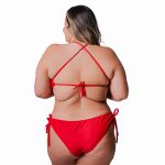 Maiô Plus Size Engana Mamãe Com Bojo Fixo Vermelho