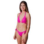 Biquíni Cortininha Juvenil c/Bojo Ajustável Rosa