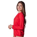 Camisa Térmica Infantil Proteção Solar UV50 Vermelha