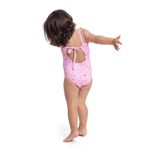 Maiô Natação Bebê Infantil Fator Uv50+ Rosa