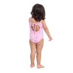 Maiô Natação Bebê Infantil Fator Uv50+ Rosa