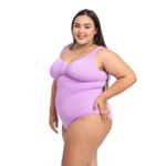 Maiô Reforçado Plus Size Frente Única Lílas