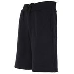 Bermuda Short Moletom Infantil Juvenil Preta 