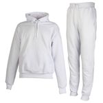 Conjunto Moletom Infantil Juvenil Peluciado Branco