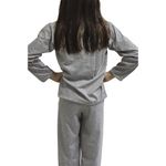 Pijama Infanto Juvenil Inverno Manga Longa Cinza