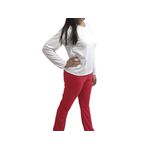 Conjunto Pijama de Frio Feminino Manga Longa Malha PV