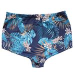 Sunga Boxer Adulta Estampada com Regulagem Azul Marinho 