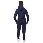 Conjunto Moletom Com Zíper Plus Size Azul Marinho