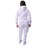 Conjunto Moletom Com Zíper Feminino Branco