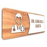 Placa De Sinalização | Dr. - MDF 30x13cm