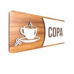 Placa De Sinalização | Copa - MDF 30x13cm