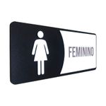 Placa De Sinalização |Feminino - MDF 30x13cm