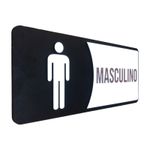 Placa De Sinalização |Masculino - MDF 30x13cm 