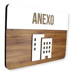 Placa De Sinalização | Anexo - MDF 30x21cm