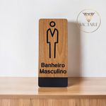 Placa De Sinalização | Banheiro Masculino