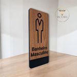 Placa De Sinalização | Banheiro Masculino