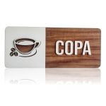 Placa De Sinalização | Copa - MDF 30x13cm