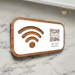 Placa De Sinalização | Uso de Wi-Fi - QR Code