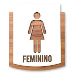Placa De Sinalização | Feminio - MDF 15x13cm