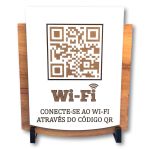 Placa De Sinalização | Uso de Wi-Fi - QR 