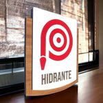 Placa de Sinalização - Hidrante - MDF 15x13cm