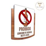Placa De Sinalização | Proibido venda para menores