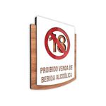 Placa De Sinalização | Proibido venda para menores