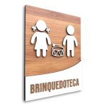 Placa De Sinalização | Brinquedoteca - MDF 18x14cm