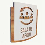 Placa De Sinalização | Sala de Apoio - MDF 15x13cm