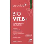 PURAVIDA BIO VIT B+ VITAMINAS DO COMPLEXO B 30 cápsulas