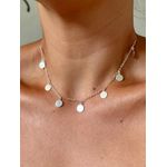 Chocker Moedinhas Chapinhas em Prata 925