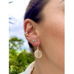 Piercing Fake Duplo Basic Banhado a Ouro