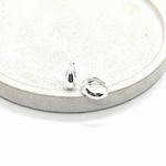 Brinco Argola G Lisa Abaulada em Prata 925