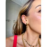 Piercing Fake Quadradinhos Lisos e Cravejados Banhado a Ouro